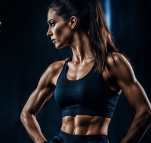 Athletin im Fitnessstudio